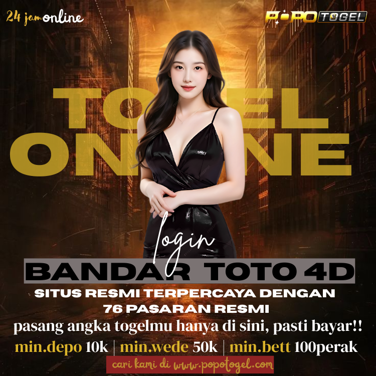 POPOTOGEL: Login Situs Bandar Toto 4D Resmi & Link Data Togel Online Paling Lengkap